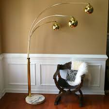 An arc lamp or arc light is a lamp that produces light by an electric arc (also called a voltaic arc). Vintage Brass Arc Floor Lamp Mid Century Orb Lamp Metallic Etsy Vintage Floor Lamp Arc Floor Lamps Floor Lamp