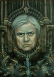 Airbrush practice for Giger-inspired art