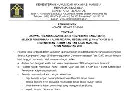 Gubernur sumatera utara edy rahmayadi di hadapan cpns pemprov sumut, medan, senin 27 mei 2019. Jadwal Dan Lokasi Tes Skd Cpns 2019 Di Kemenkumham Diumumkan Ini Detailnya Halaman All Kompas Com