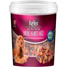 reflex karisik renkli mini kalpli yumusak kopek odul mamasi 500 gr amazon pet center kopek beslenme yerler