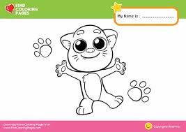 This coloring sheet from coloring.ws dltk shows those few rare glimpses of the cute and friendly clefairy not being befriended. Talking Tom Coloring Page Free Find Coloring Pages For Kids