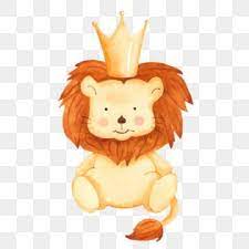 Cute Cartoon Lion Toy In Crown Lion King Clipart Crown Animal Png And Vector With Transparent Background For Free Download Cartoon Lion Baby Art Cartoon Kids