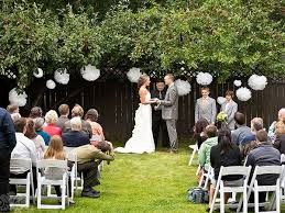 Depending on how lush your backyard is, you can let nature be your wedding inspiration—whether you're planning a rustic backyard wedding or something more upscale and elegant. How To Plan The Perfect Backyard Wedding Houseaffection