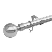I called direct tv yesterday and talked to 4 different people in 4 different depts and no one knew answer. Brushed Silver Extendable Curtain Pole With Plain Ball Finials Home George
