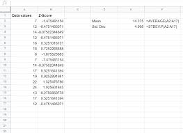 How To Calculate Z Scores In Google Sheets Statology