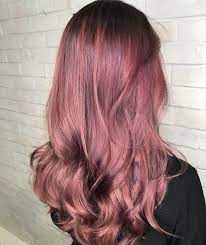 Ma Cherie Soft And Feminine Metallic Rose Shade For The Ladies Japanese Hair Salon Hair Beautiful Hair