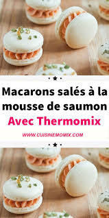 Macarons Sales A La Mousse De Saumon Avec Thermomix Macaron Sale Mousse De Saumon Recette Macaron