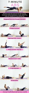 7 Minute Abs Workout For Women Nourish Move Love 7 Minute Abs 7 Minute Ab Workout Abs Workout
