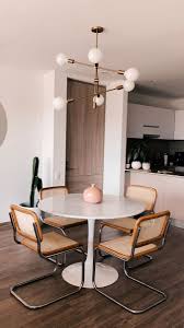 Dining Room Cesca Chair And Tulip Table Mid Century Modern Dining Room Apartment Dining Room Round Dining Room