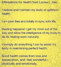 Pin By Suhaila Ghezawi On Inspirational Quotes Words Of Wisdom Health Quotes Louise Hay Health Lifestyle Quotes