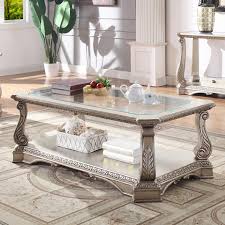 Original amount $752.99 save 18%. Acme Furniture Northville 86930 Traditional Coffee Table With 1 Shelf And Glass Top Del Sol Furniture Cocktail Coffee Tables