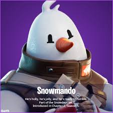 Check out fortnite letter locations! Shiinabr Fortnite Leaks On Twitter Something I Didn T Notice Until Now Snowmando Does Not Have An Item Shop Tag This May Be A Bit Far Fetched But Could This Mean That