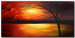 Get the images shown in this video (and many more) in high definition here →. Painting For Sale Sunset Painting Landscape Colorful Tree 4343