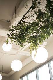 Hanging Grilles With Artificial Plants House Plants Decor Hanging Plants Artificial Plants