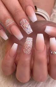 71 Best Inspirational Ombre Nails Idea You Should Try For Summer 2020 In 2020 Bride Nails Ombre Acrylic Nails Prom Nails