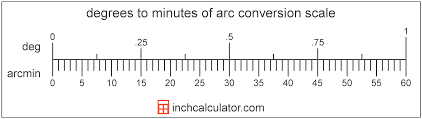 1,275 s = 21.25 min. Degrees To Minutes Of Arc Conversion To Arcmin