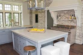 How will the brick in your kitchen wall be treated to bring a beautiful atmosphere? Brick Kitchen Transitional Kitchen Har