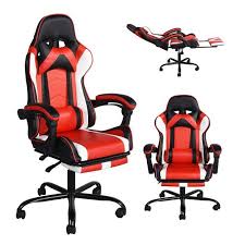 Check spelling or type a new query. Chaise De Bureau Siege Gamer Ergonomique Appui Dos Inclinable Avec Repose Pied Simili Rouge Et Noir Cdiscount Maison
