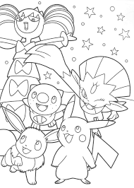 Pokemon Scans From Pacificpikachu S Collection Pikachu And Eevee Friends Coloring Book Pokemon Coloring Pages Coloring Books Pokemon Coloring