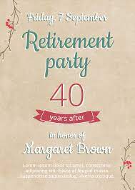 Download funny retirement poster template happy banner party picture. Retirement Party Flyer Design Template In Psd Word Publisher Illustrator Indesign