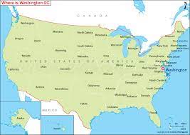 Is home to a large number of government offices which include the white house and the us capitol. Where Is Washington Dc Located Washington Dc Location On The Us Map