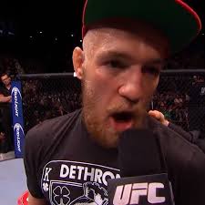 🗣 "I don't just knock them out, I pick the round!", Listen to Conor  McGregor's Octagon interview after he finished Dustin Poirier in their  first meeting!