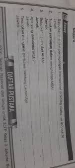 Afta adalah kepanjangan dari asean free trade area. Tolong Bantu Yh Soal Ada Di Gambar Brainly Co Id