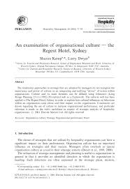 Companies in the same industry as the beverly hills hotel, ranked by hourly rate. Pdf An Examination Of Organisational Culture The Regent Hotel Sydney