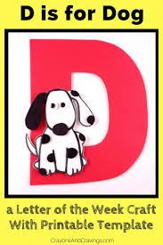 This Letter D Is For Dog Craft With Printable Template Is Part Of Our Letter Of The Week Craft Series Designed To Letter D Crafts D Is For Dog Letter A
