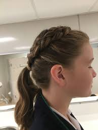 Fabulous Jessica Seidel, past boarder, has donated her time this morning to  help do the girls hair in the boarding house 🏠 for the College photos 📸. Michelle  Seidel her mum also