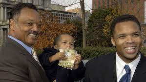 Jesse jackson is an american civil rights activist. Photos Jesse Jackson Jr
