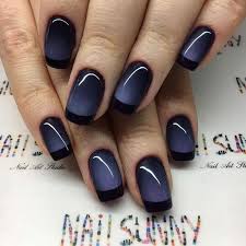 Las uñas azul marino son la nueva sensación que nunca pasara de moda aun con las nuevas tendencia en colores. 1001 Ideas Sobre Unas Francesas Decoradas 2018