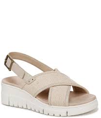 Alex Marie Milo Leather Wedge Slingback Platform Wedge Sandals