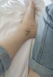 Minimal Floral Ankle Tattoo Ankle Tattoo Ankle Tattoo Small Small Flower Tattoos
