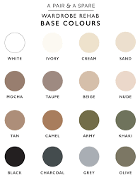 How To Choose The Colour Palette For Your Wardrobe Collective Gen Wardrobe Color Guide Minimalist Wardrobe Style