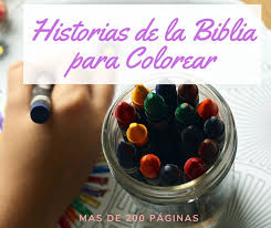 Pinta un libro lleno de dibujos infantiles. Historias De La Biblia Para Colorear Pdf