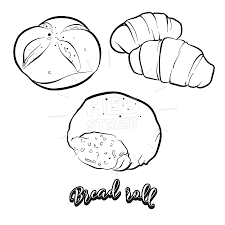 Hand Drawn Sketch Of Bread Roll Bread Hebstreits Maps And Sketches Bread Roll How To Draw Hands Draw