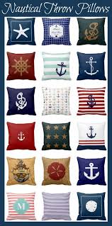 Nautical Throw Pillows For A Fun Beach Or Nautical Home Decor Nautical Nautical Throw Pillows Nautical Throws Nautical Home