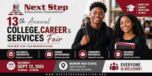 13th Annual Next Step Education College, Career & Services Fair