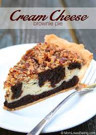 Cream Cheese Brownie Pie Recipe Delicious Pies Cream Cheese Brownies Cheese Brownies