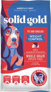 Solid gold dog food is manufactured by a company called solid gold health products for pets inc. Solid Gold Fit Fabulous Low Fat Low Calorie With Fresh Caught Alaskan Pollock Adult Dry Dog Food 4 Lb Bag Chewy Com