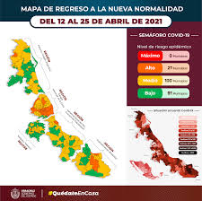 Mapa 'semáforo' del sergas a 7 de noviembre foto: Secretaria De Salud De Veracruz Posts Facebook