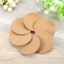 Set, set de table nmnom masculin: Set De Table Rond En Liege Pour Boissons De Cafe 1 Pcs Cork 1 Soucoupes Jardin