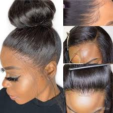 Ready Stock Free Part Lace Wig Straight Human Hair Wigs For Black Women Lace Front Wig 13 1 Lace Part Wigs Pre Plucked With Baby Hair Remyperuca Wig Shopee Brasil
