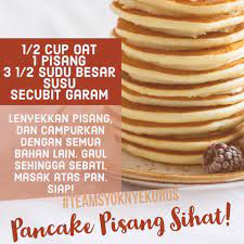 Kerjakan yang sama dengan sisa adonan. Coach Ainmusab Resipi Sihat Pancake Pisang Teringin Nak Facebook