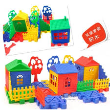 Wooden construction blocks for kids. Children Educational Toys Diy Building Plastic Blocks Colorful House Walmart Canada