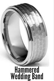 8mm Hammered Tungsten Wedding Band With Step Down Polish Edges Hammered Wedding Bands Mens Wedding Bands Hammered Mens Wedding Bands Tungsten