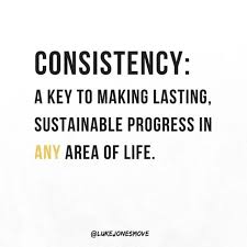 Consistency Is Key To Making Lasting Sustainable Progress In Any Area Of Life Don T Quit Progress Quotes Consistency Is Key Mobility Exercises