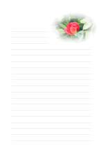 Notenheft a5 quer lineatur 14 brunnen. Blumenbriefpapier Zum Ausdrucken Mit Bluten