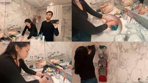 Setelah dipisahkan, rendam baju bayi ke dalam air yang bersuhu 30 derajat celsius, yang sudah dicampur dengan deterjen yang aman untuk baju baji. Momen Nagita Slavina Cuci Baju Di Wastafel Kamar Hotel Saat Liburan Keliling Dunia Raffi Ahmad Kepo Tribunnews Com Mobile